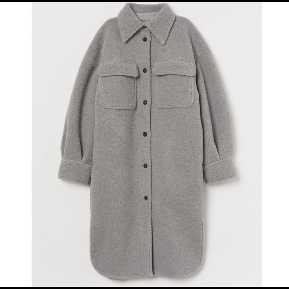 COPY - HM Shearling Shirt Jacket. Never worn.